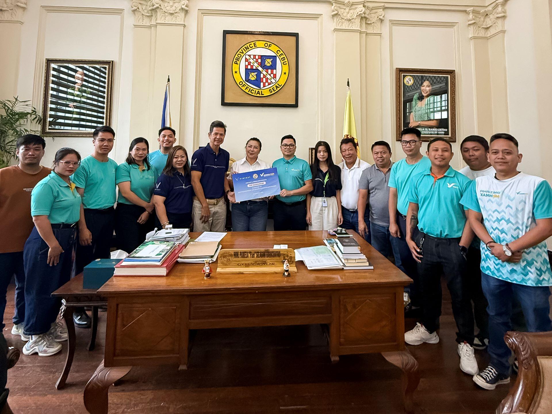 VINFAST PHILIPPINES AND GREEN GSM PROVIDE SUPPORT TO CEBU RESIDENTS AFTER EARTHQUAKE